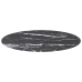 Tablero de mesa diseño mármol vidrio templado negro Ø80x1 cm