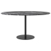 Tablero de mesa diseño mármol vidrio templado negro Ø80x1 cm