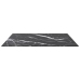 Tablero mesa diseño mármol vidrio templado negro 80x80 cm 6 mm