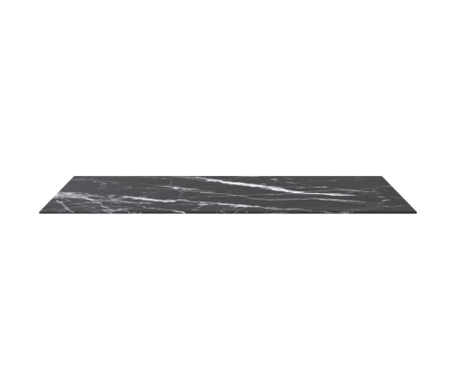 Tablero mesa diseño mármol vidrio templado negro 120x65 cm 8 mm