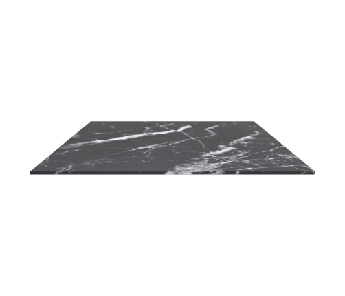 Tablero mesa diseño mármol vidrio templado negro 120x65 cm 8 mm