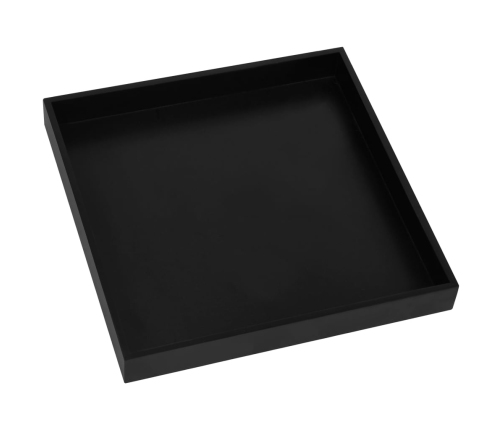 vidaXL Mesa auxiliar negra y dorada MDF 38x38x38,5 cm