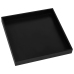 vidaXL Mesa auxiliar negra y dorada MDF 38x38x38,5 cm