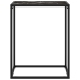 vidaXL Mesa consola vidrio templado negro 60x35x75 cm