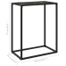 vidaXL Mesa consola vidrio templado negro 60x35x75 cm