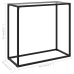 vidaXL Mesa consola vidrio templado transparente 80x35x75 cm