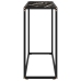 Mesa consola vidrio templado negro 80x35x75 cm