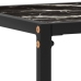 Mesa consola vidrio templado negro 80x35x75 cm