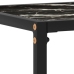 Mesa consola vidrio templado negro 100x35x75 cm