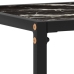 Mesa consola vidrio templado negro 120x35x75 cm