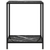 vidaXL Mesa de consola negro vidrio templado 60x35x75 cm