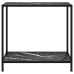 Mesa de consola negro vidrio templado 80x35x75 cm