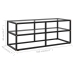 Mueble para TV de vidrio templado negro 100x40x40 cm