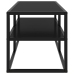 Mueble para TV negro con vidrio negro 100x40x40 cm