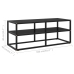 Mueble para TV negro con vidrio negro 100x40x40 cm