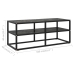 vidaXL Mueble para TV negro con vidrio de mármol negro 100x40x40 cm