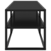 Mueble para TV negro con vidrio negro 120x40x40 cm