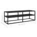 Mueble para TV negro con vidrio negro 120x40x40 cm