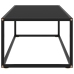 Mesa de centro negra con vidrio negro 100x50x35 cm