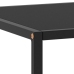 Mesa de centro negra con vidrio negro 100x50x35 cm