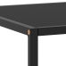 Mesa de centro negra con vidrio negro 120x50x35 cm