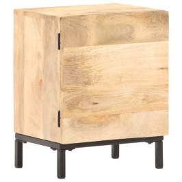 Mesita de noche de madera maciza de mango 40x30x51 cm