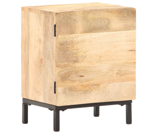 Mesita de noche de madera maciza de mango 40x30x51 cm