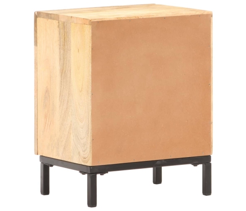 Mesita de noche de madera maciza de mango 40x30x51 cm