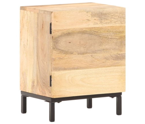 Mesita de noche de madera maciza de mango 40x30x51 cm