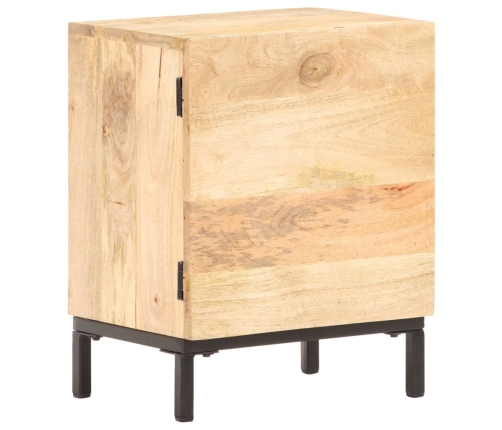 Mesita de noche de madera maciza de mango 40x30x51 cm