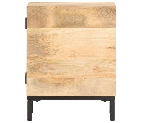 Mesita de noche de madera maciza de mango 40x30x51 cm