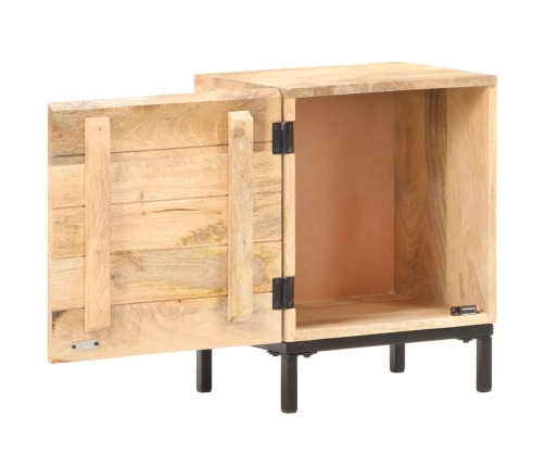 Mesita de noche de madera maciza de mango 40x30x51 cm