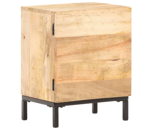 Mesita de noche de madera maciza de mango 40x30x51 cm