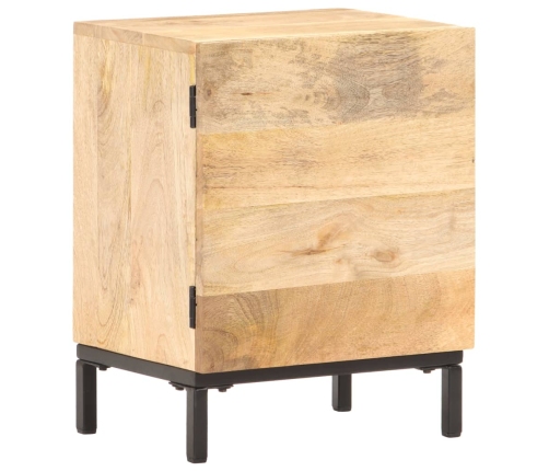 Mesita de noche de madera maciza de mango 40x30x51 cm