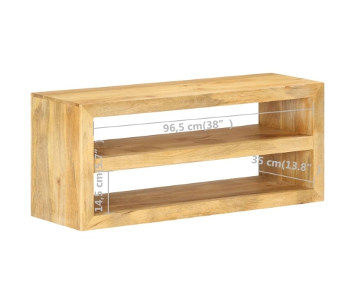 Mueble para la TV madera de mango maciza 107x35x45 cm