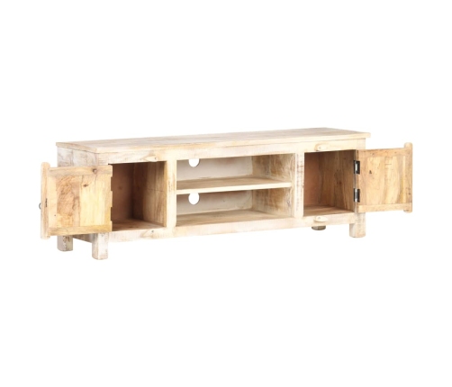 vidaXL Mueble para TV de madera maciza de acacia rugosa 120x30x40 cm