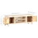 vidaXL Mueble para TV de madera maciza de acacia rugosa 120x30x40 cm