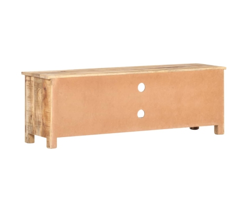 Mueble para TV de madera maciza de mango rugosa 120x30x40 cm