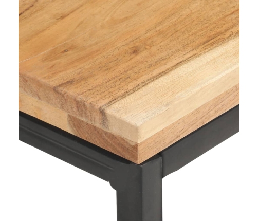 Mesa auxiliar de madera maciza de acacia 40x40x35 cm