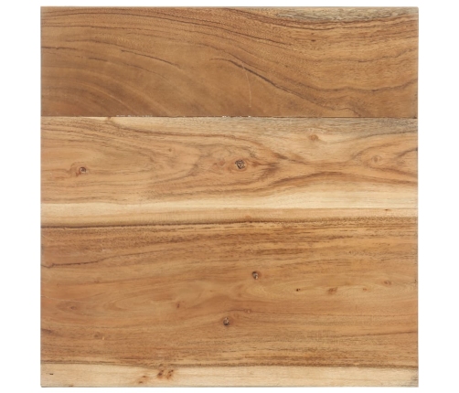 Mesa auxiliar de madera maciza de acacia 40x40x35 cm