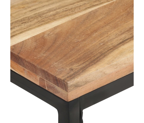 Mesa de centro de madera maciza de acacia 110x60x35 cm