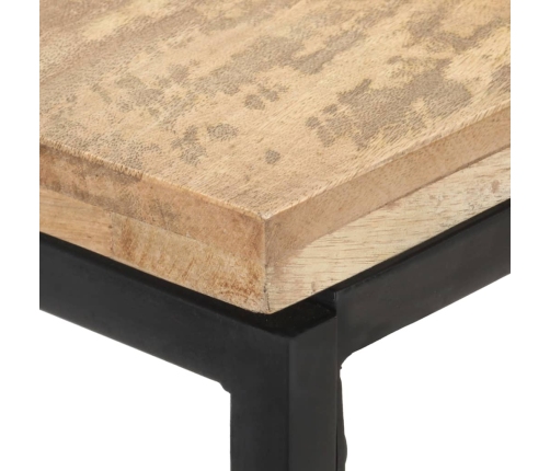 Mesa consola de madera maciza de mango 110x35x75 cm