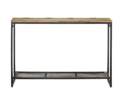 Mesa consola de madera maciza reciclada 110x35x75 cm