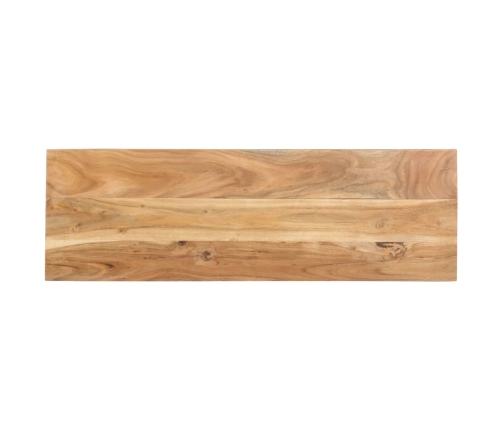 vidaXL Mesa consola de madera maciza de acacia 110x35x75 cm