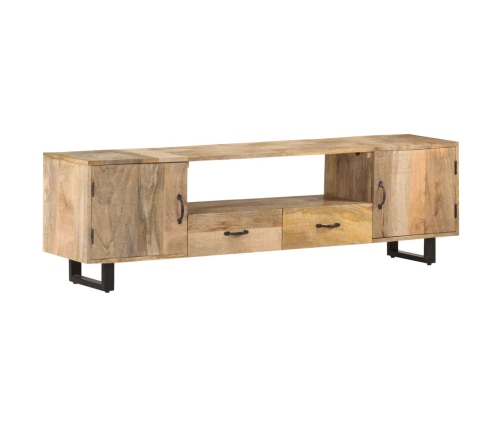 Mueble para la TV de madera maciza de mango 160x30x45 cm