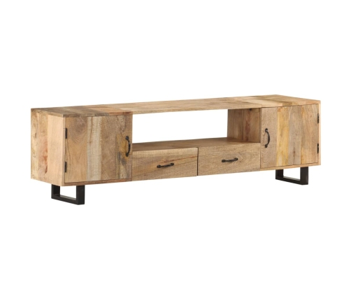 Mueble para la TV de madera maciza de mango 160x30x45 cm