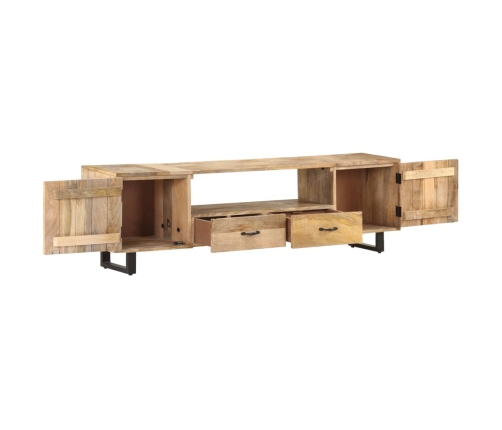 Mueble para la TV de madera maciza de mango 160x30x45 cm