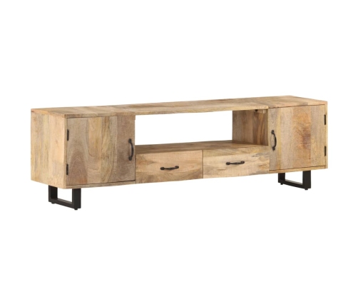 Mueble para la TV de madera maciza de mango 160x30x45 cm