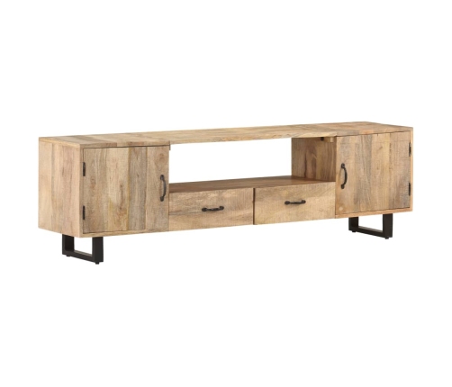 Mueble para la TV de madera maciza de mango 160x30x45 cm