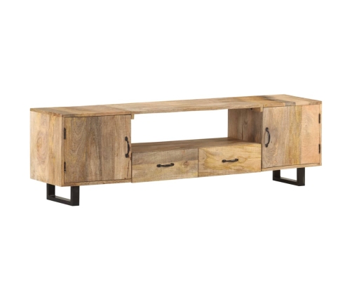 Mueble para la TV de madera maciza de mango 160x30x45 cm